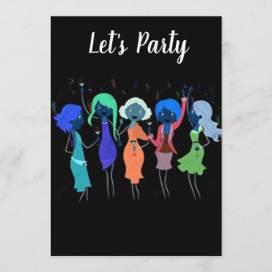 INVITATION "GALS DITES FÊTE" BACHELORETTE - BRIDAL PARTY
