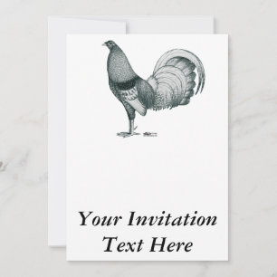 Invitation Gamecock Crele ou Dom