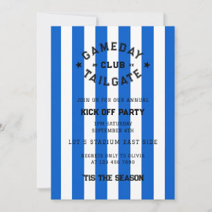 Invitation Gameday Tailgate Club Coup d'envoi de l'équipe ble