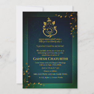 Invitation Ganesh Chaturthi Puja