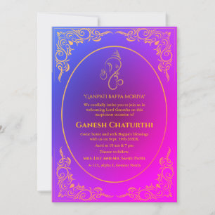 Invitation Ganesh Chaturthi Puja
