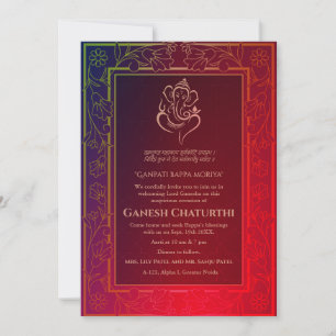 Invitation Ganesh Chaturthi Puja