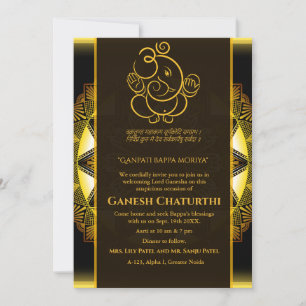 Invitation Ganesh Chaturthi Puja