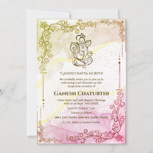 Invitation Ganesh Chaturthi Puja