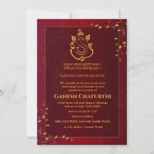 Invitation Ganesh Chaturthi Puja