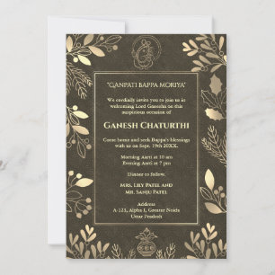 Invitation Ganesh Chaturthi Puja