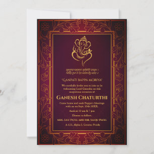 Invitation Ganesh Chaturthi Puja