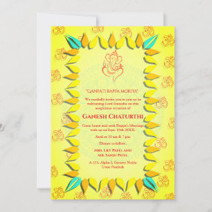 Invitation Ganesh Chaturthi Puja