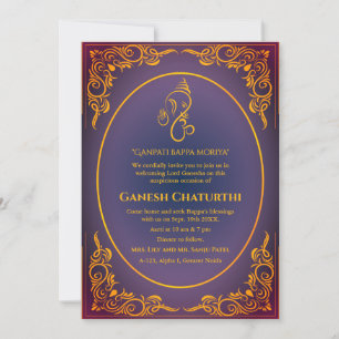 Invitation Ganesh Chaturthi Puja