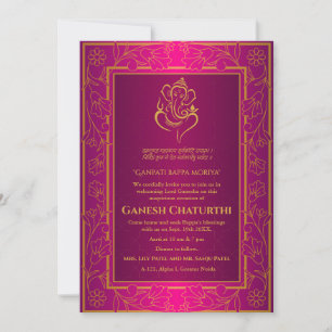 Invitation Ganesh Chaturthi Puja