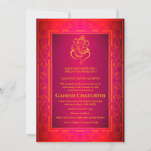 Invitation Ganesh Chaturthi Puja