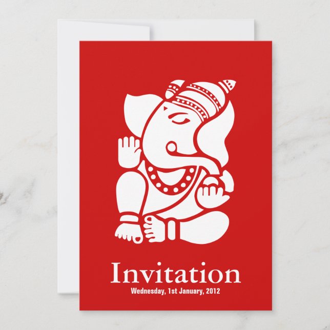 Invitation Ganesha (Devant)