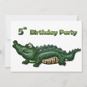 Invitation Gang Green Gator 5e anniversaire