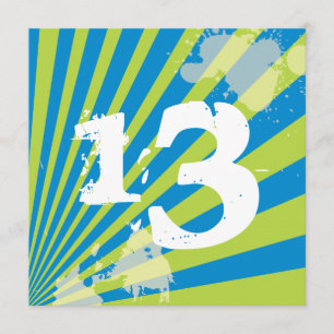 Invitation Garçon de l'adolescence de l'invitation   de fête