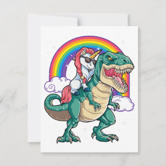 Invitation Garçon Fille Homme Femme Dinosaure T rex Chevalier