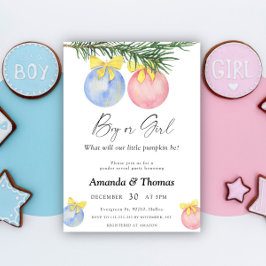 Invitation Garçon ou fille - Fête d'hiver - genre révéler