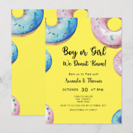 Invitation Garçon ou fille ! Nous le savons ! Invitati de la