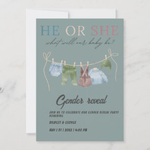 Invitation garçon ou fille sexe révéler une fête