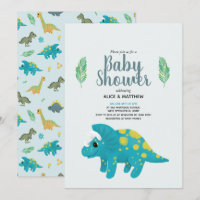Garçons Bleu Cute Jungle T-Rex Dinosaur Baby showe