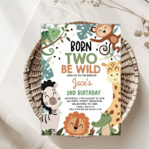 Garçons Brown Green Born Two Be Wild 2e anniversai