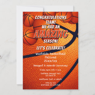 Invitation garçons filles fin de la saison de basket