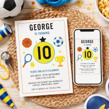 Garçons Sports Modernes Enfants Anniversaire | Fêt