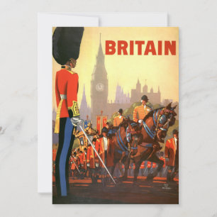 Invitation Garde royale britannique du roi vintage Grande-Bre