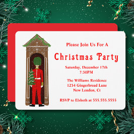 Invitation Garde Royale de Noël Avec Maison en pain d'épice