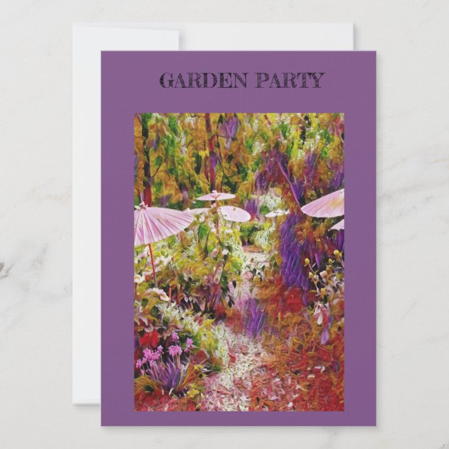 invitation garden party belle pelouse (Devant)