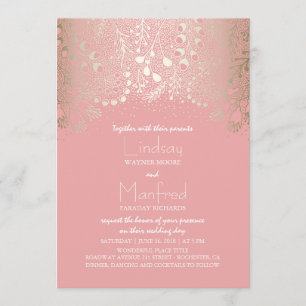 Invitation Garden Wonderland - Enchanted Mariage de bois