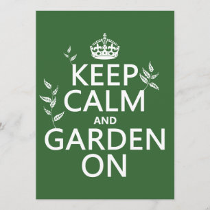 Invitation Gardez le calme et le jardin allumés - Toutes les 