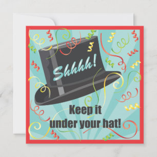 Invitation Gardez-le sous votre casquette Surprise Party Invi