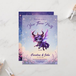 Invitation Gardien du Royaume Clair de Lune – Rêveuse Violett