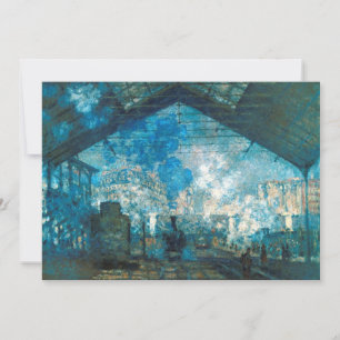 Invitation Gare Saint Lazare de Claude Monet