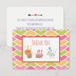 Invitation Gâteau d'anniversaire avec le lion de fête et le M