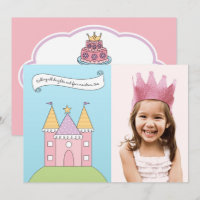 Gâteau d'anniversaire photo du château de la Princ