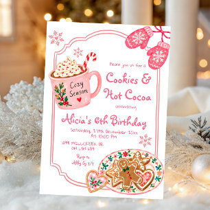 Invitation Gâteau fait main et anniversaire du cacao