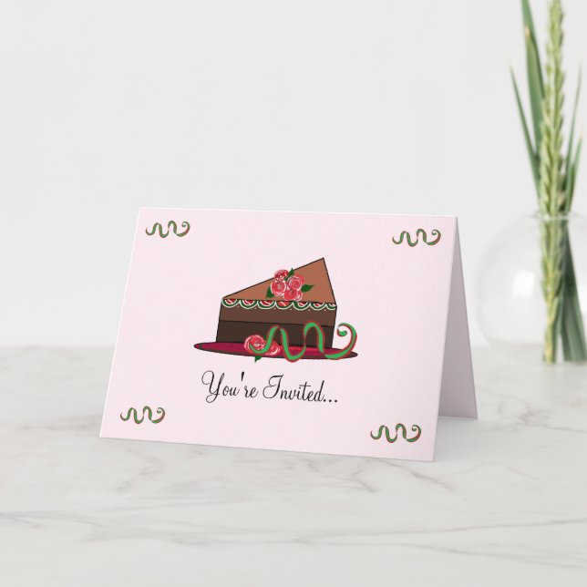 Invitation Gâteau Sucré (Devant)