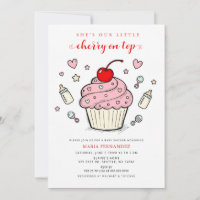 Gâteau sur Tarte Rose Cupcake Fille Baby Shower