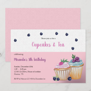 Invitation Gâteaux Et Fête D'anniversaire Thé