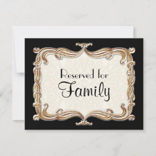 Invitation Gatsby Art Déco Nouveau Dentelle Faux Or Tulipe