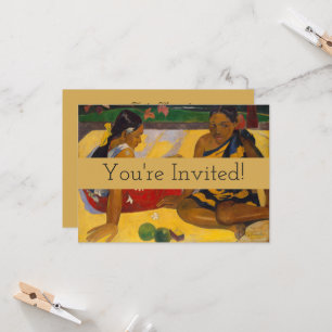 Invitation Gauguin Polynésie française Tahiti Femmes Peinture