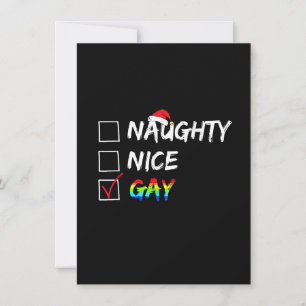 Invitation Gay arc-en-ciel gai drôle fierté LGBT Chri