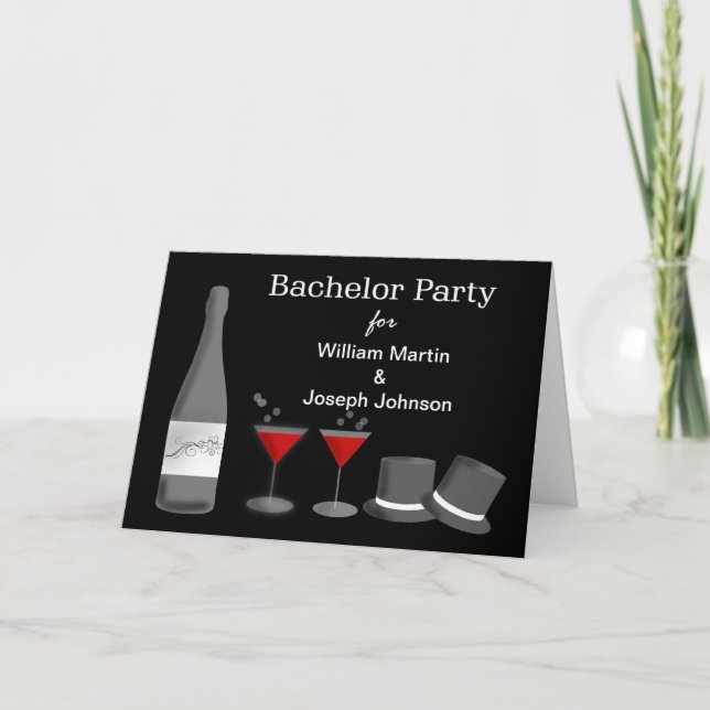 Invitation Gay Bachelor Party (Devant)