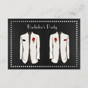 Invitation Gay Bachelor Party avec deux Tuxedos