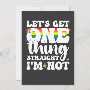 Invitation Gay Pride LGBT Obtient Une Chose Je ne suis pas