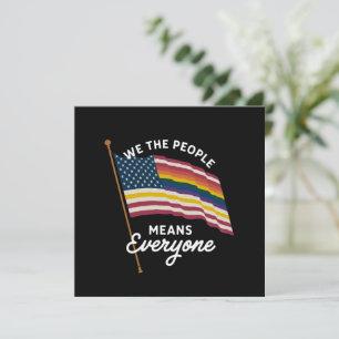 Invitation Gay Pride Parade Nous Le Peuple Signifie Tout Le M