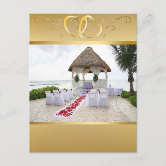 Invitation Gazebo Sur L'Invitation Au Mariage De Plage5