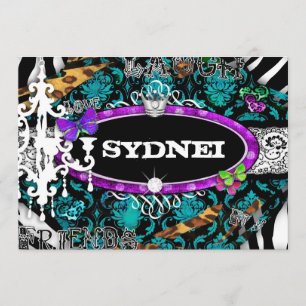 Invitation GC   Miss Fun n'Fancy Stuff Ultimate Blue