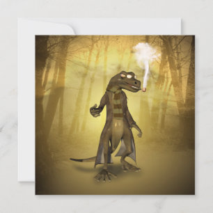 Invitation Gecko drôle